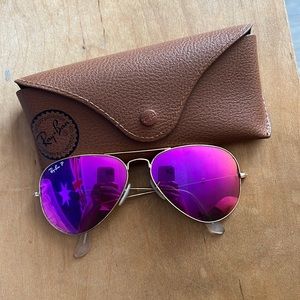 Polarized Aviator Ray-Ban women’s sunglasses